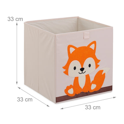 Storage box with fox motif