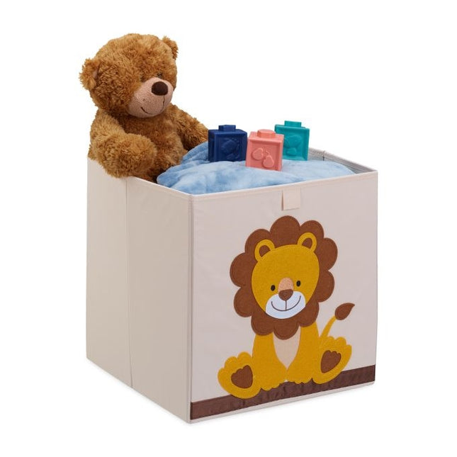 Storage box with lion motif