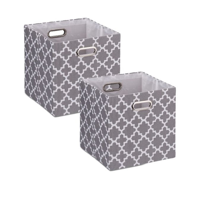Storage box with patterns in a set of 2