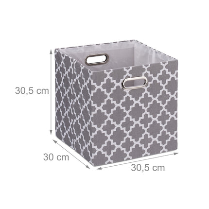 Storage box with patterns in a set of 2