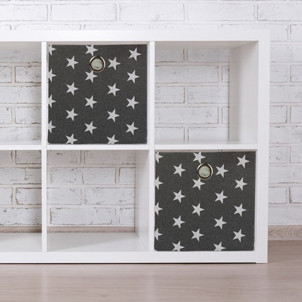 Storage box with stars in a set of 2