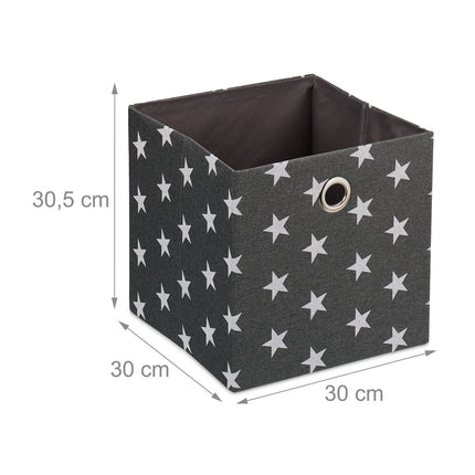 Storage box with stars in a set of 2