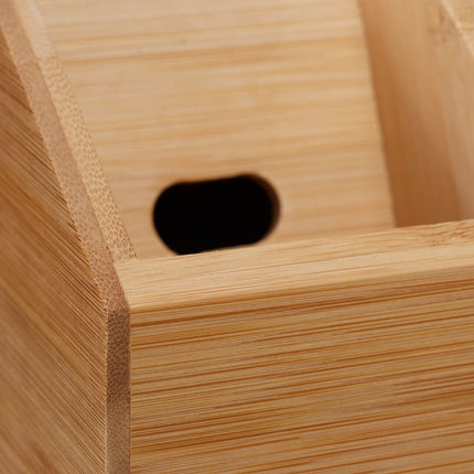 Storage charging station bamboo