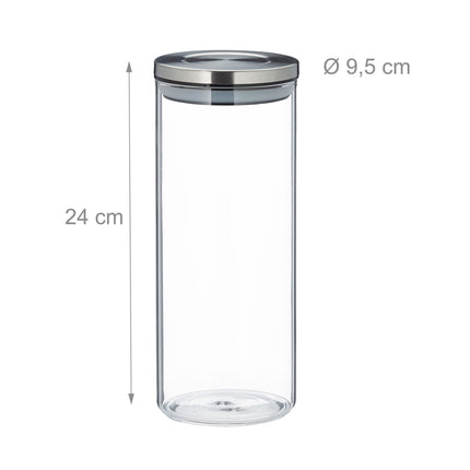 Storage jars 3 pcs. 1500 ml