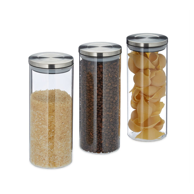 Storage jars 3 pcs. 1500 ml