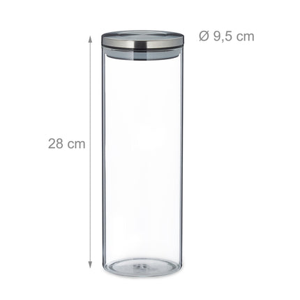 Storage jars 3 pcs. 1800 ml