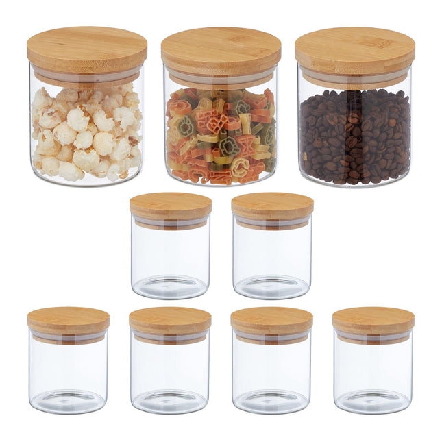 Storage jars 500 ml in sets of 9