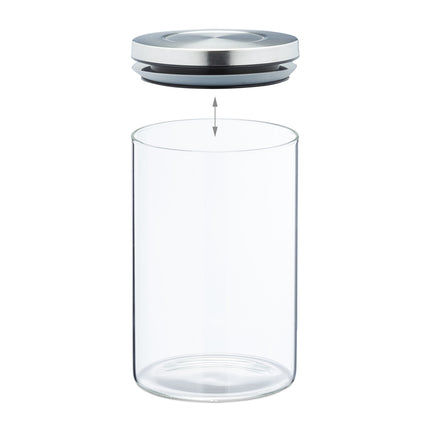 Storage jars in sets of 4,750 ml