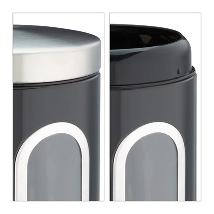 Storage jar with viewing window