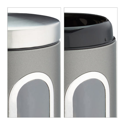 Storage jar with viewing window