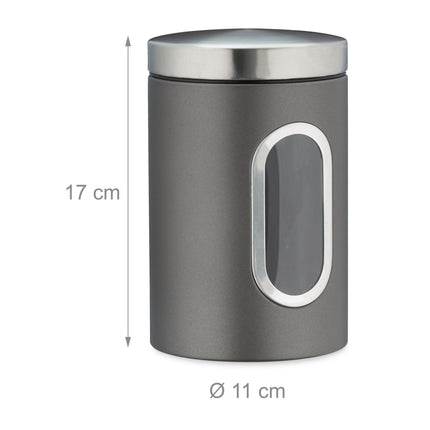 Storage jar with viewing window