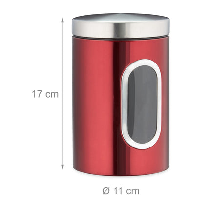 Storage jar with viewing window