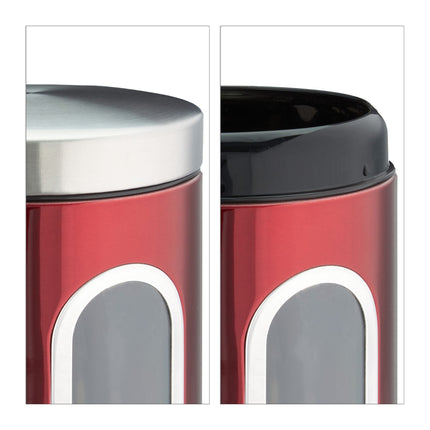 Storage jar with viewing window