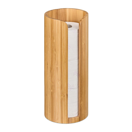 Storage of toilet rolls in bamboo