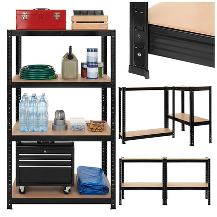 Storage rack - black 150x75x30 Bigstreen