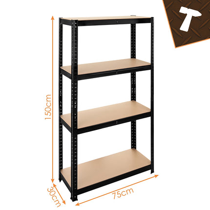 Storage rack - black 150x75x30 Bigstreen