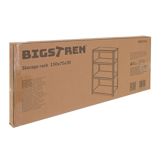 Storage rack - black 150x75x30 Bigstreen