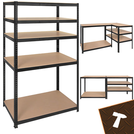 Storage rack - black 180x100x60 Bigstreen