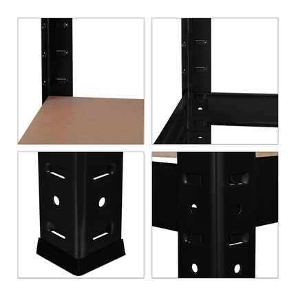 Storage shelf 1325 kg black