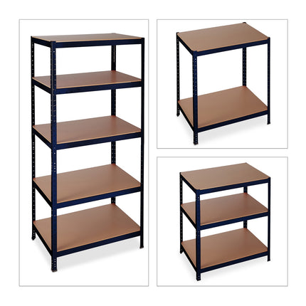 Storage shelf 1325 kg black