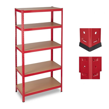 Storage shelf 1325 kg red
