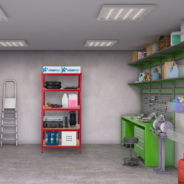 Storage shelf 1325 kg red