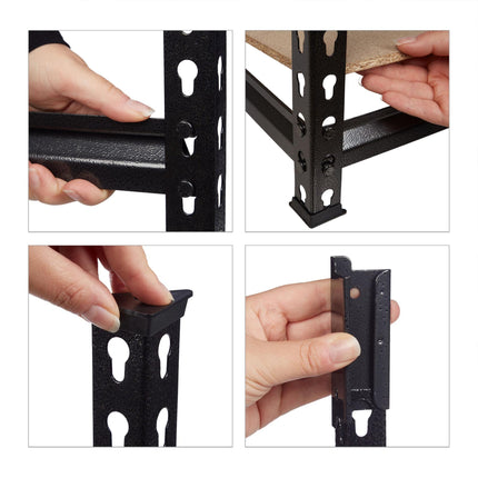 Storage shelf 1800 kg black