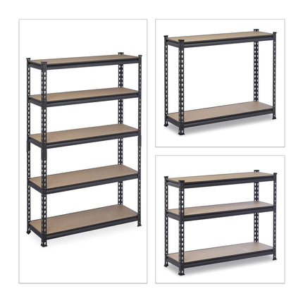 Storage shelf 1800 kg black