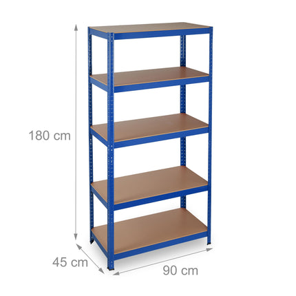 Storage shelf blue