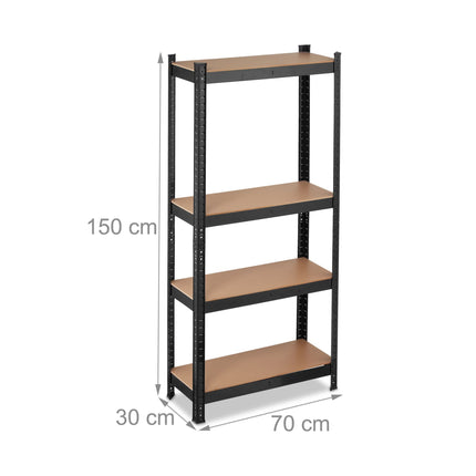 Storage shelf with 4 shelves
