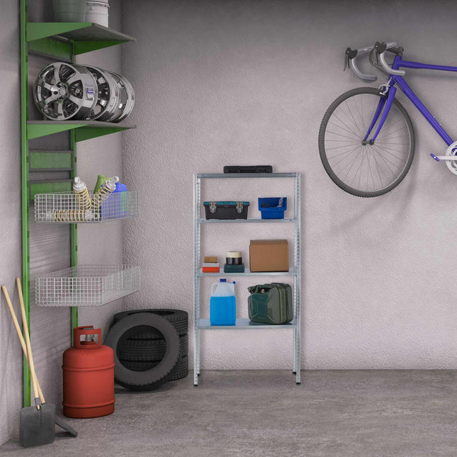 Storage shelf with 4 shelves
