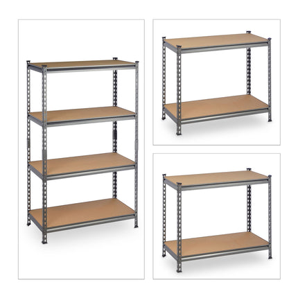 Storage shelf with 4 shelves