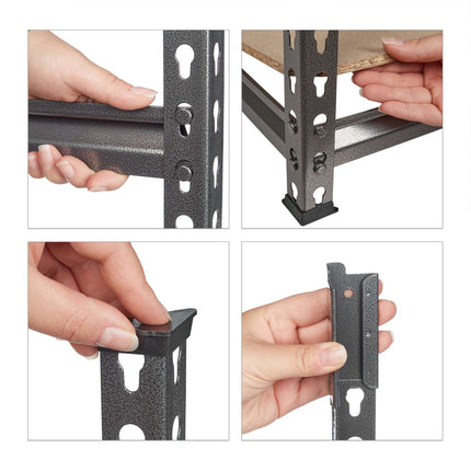 Storage shelf with 4 shelves