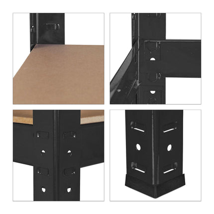 Storage shelf with 4 shelves