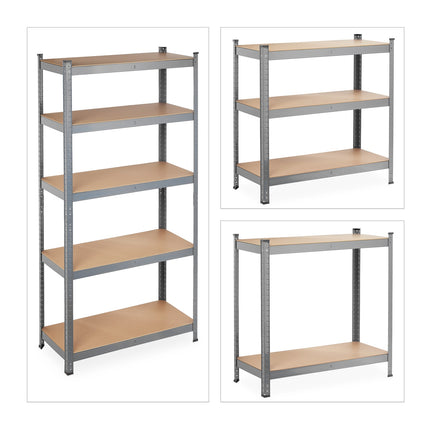 Storage shelf with 5 shelves