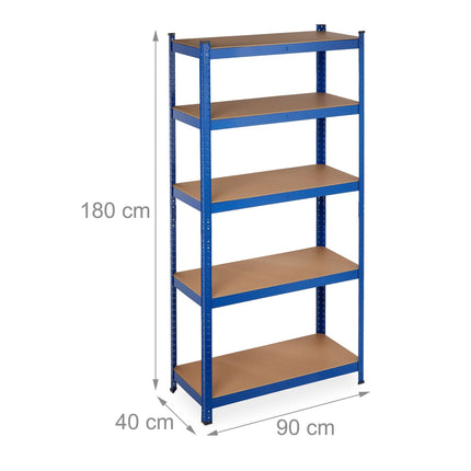 Storage shelf with 5 shelves