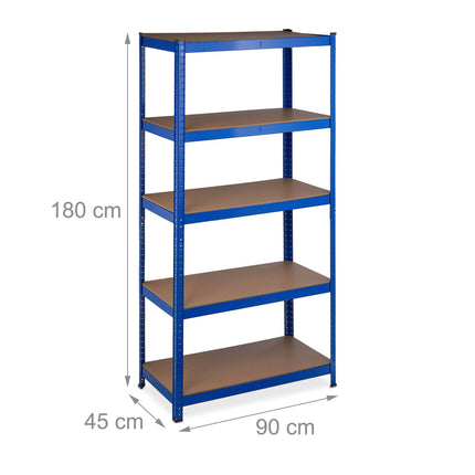 Storage shelf with 5 shelves