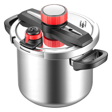 Stovetop Pressure Cooker 7L, Stainless Steel, 3 Settings, Glass Lid