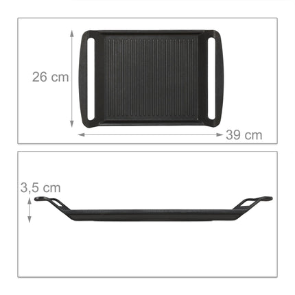 Stove with grill plate