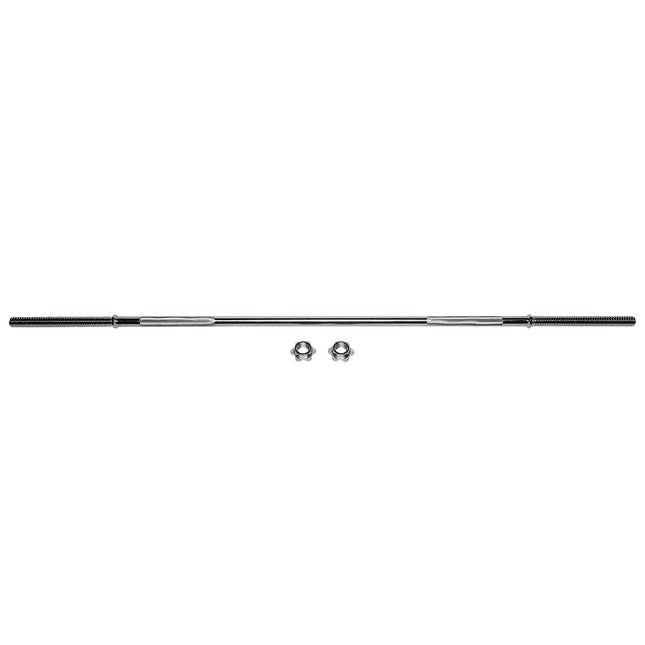 Straight Barbell 165 cm, 30 mm Diameter with Clamps