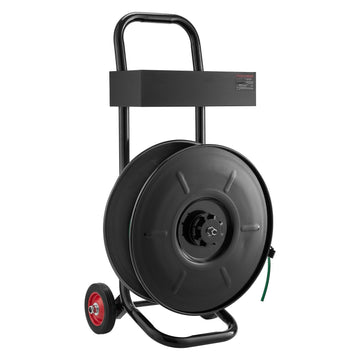 Strapping Cart for PET PP Polyester, 8 In Core, Tool Tray