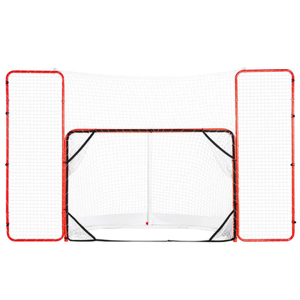 Street Hockey Goal 72-Inch Steel Net with Backstop Targets