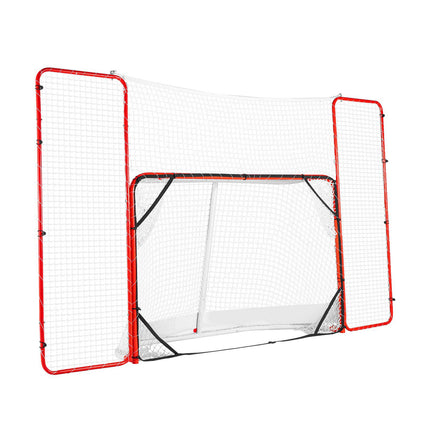 Street Hockey Goal 72-Inch Steel Net with Backstop Targets