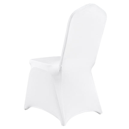 Stretch Spandex Folding Chair Covers, 12 Pack, White
