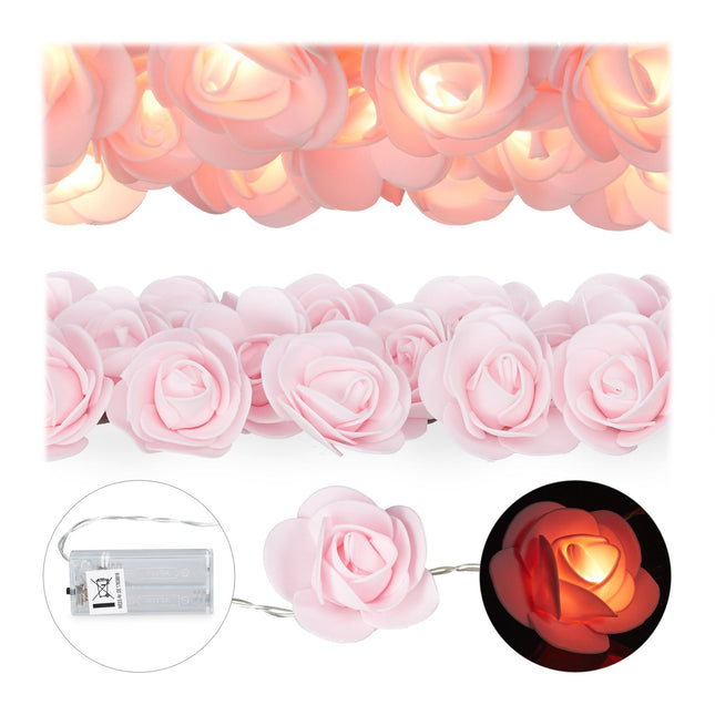 String of lights roses
