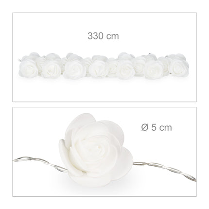 String of lights roses