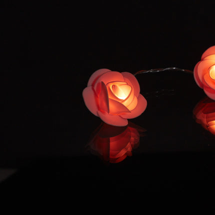 String of lights roses