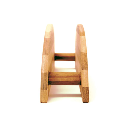 Striped bamboo breakfast board
