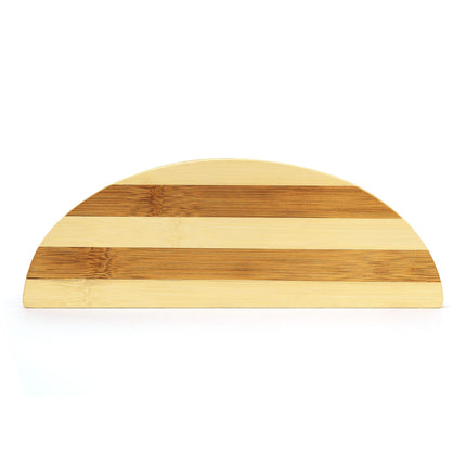 Striped bamboo breakfast board
