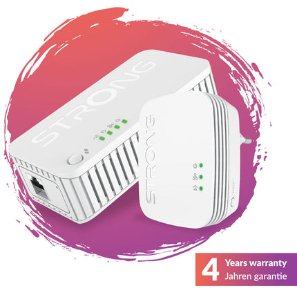 Strong Powerline Wi-Fi 1000 Kit Mini, 750 Mbps Wi-Fi, Gigabit LAN